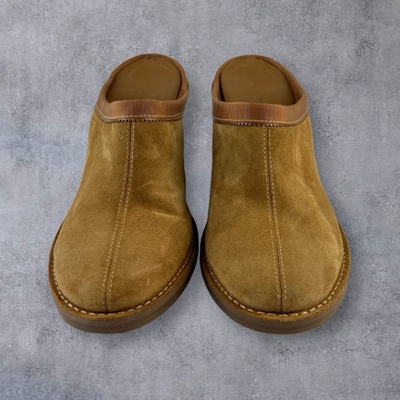 Antonio Melani Alpine Mules Tan Suede Leather Sz: 8.5M - Picture 3 of 10